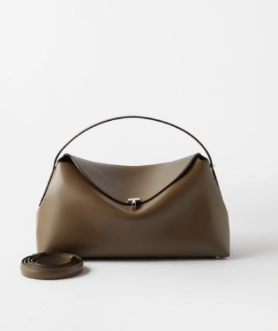 Toteme T-Lock large grained-leather cross-body bag £1,070