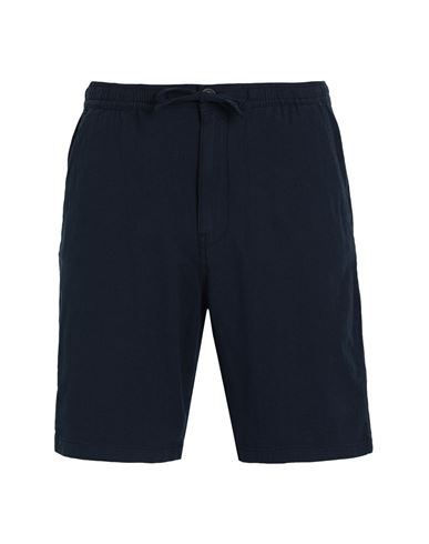 Selected Homme Man Shorts & Bermuda Shorts Midnight blue Size L Organic cotton, Cotton, Linen, Elastane