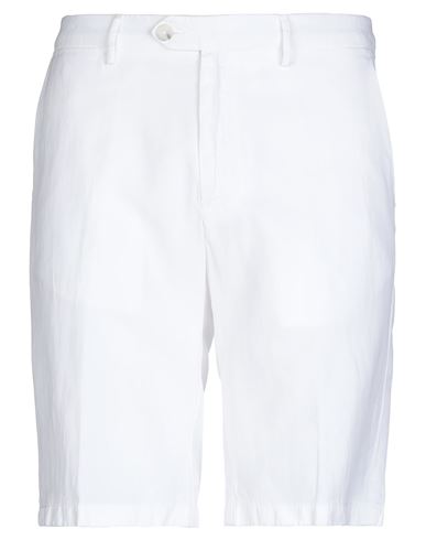 Seventy Sergio Tegon Man Shorts & Bermuda Shorts White Size 30 Lyocell, Linen, Cotton