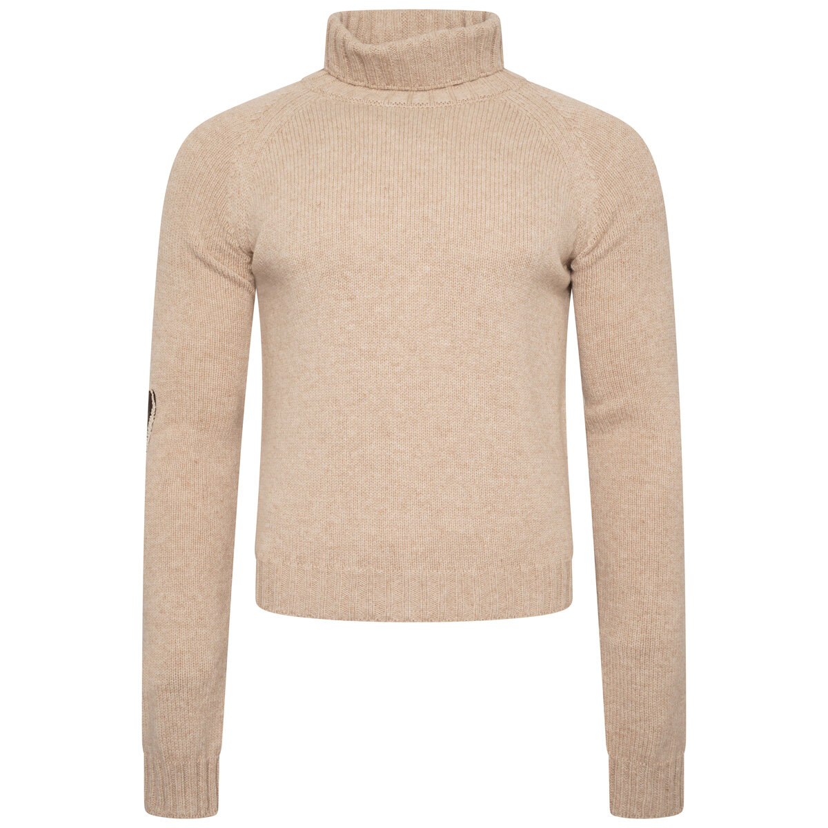 Small Fit Turtleneck Sweater With Glove M Beige