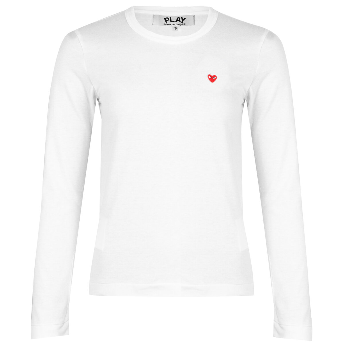 Small Heart Long-sleeve T-shirt S White
