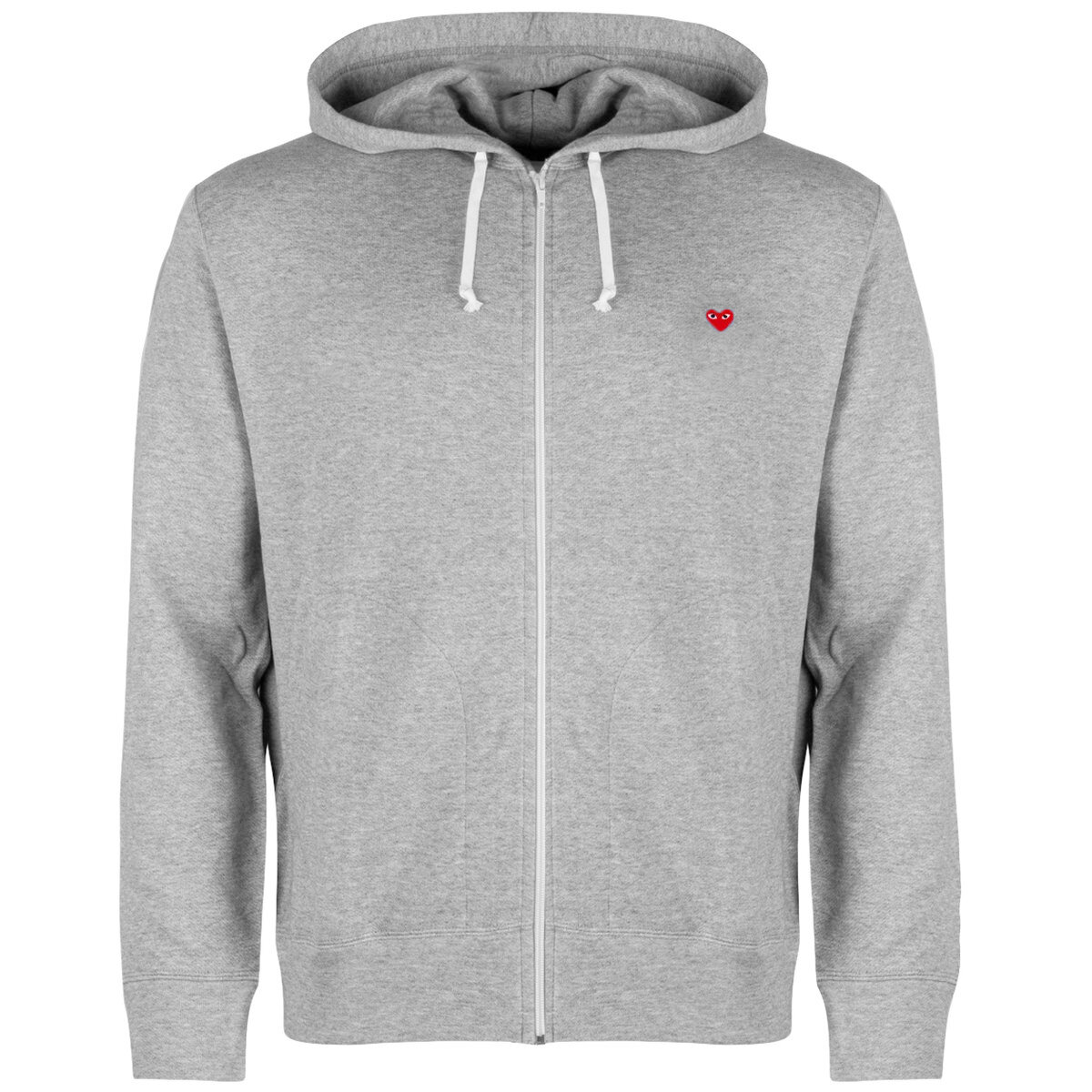 Small Red Heart Hoodie Xxl Grey