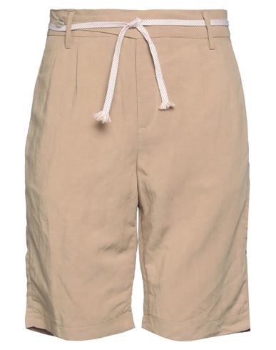 Squad² Man Shorts & Bermuda Shorts Beige Size 30 Viscose, Linen