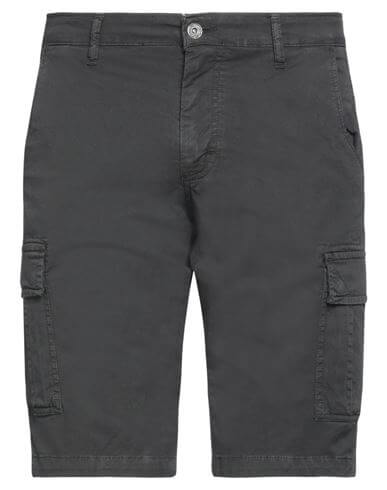 Squad² Man Shorts & Bermuda Shorts Black Size 28 Cotton, Elastane