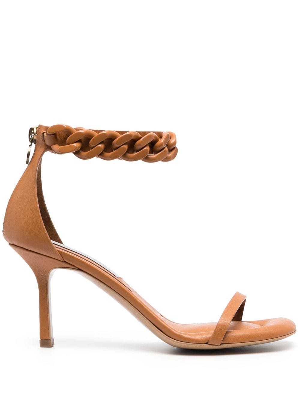Stella McCartney Falabella chain-link 80mm sandals - Brown