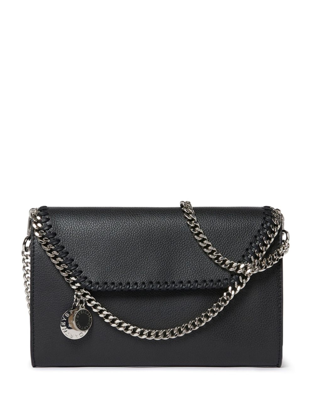 Stella McCartney Falabella logo-charm MIRUM shoulder bag - Black