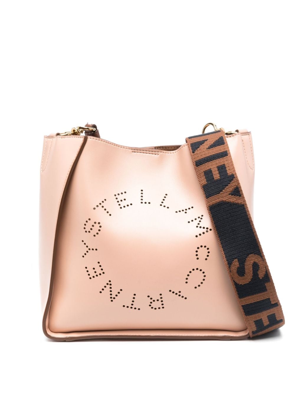Stella McCartney Stella Logo perforated shoulder bag - Pink