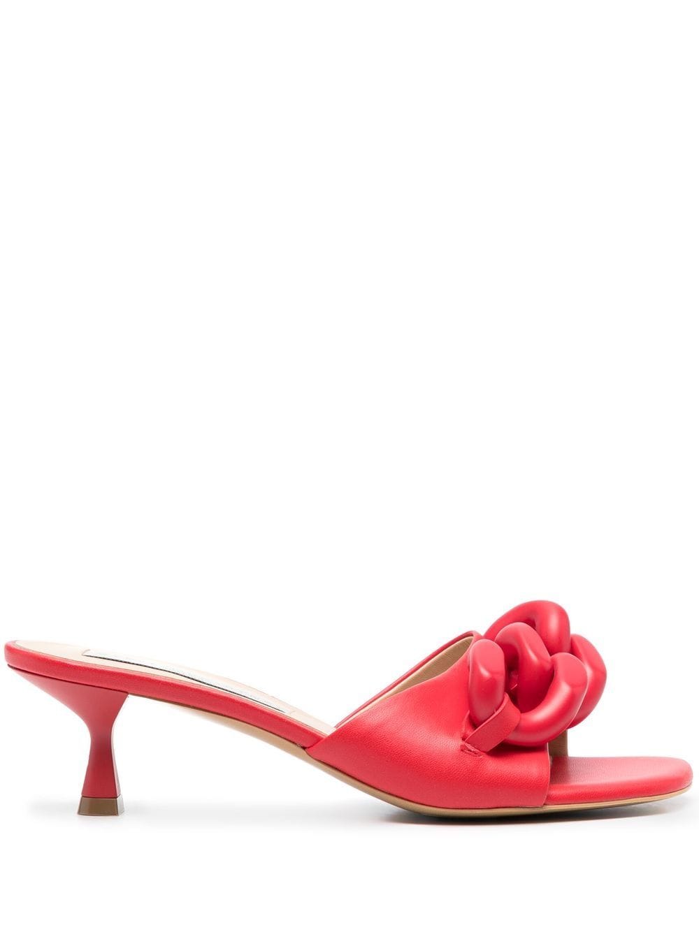 Stella McCartney chain-link detail 60mm sandals - Red