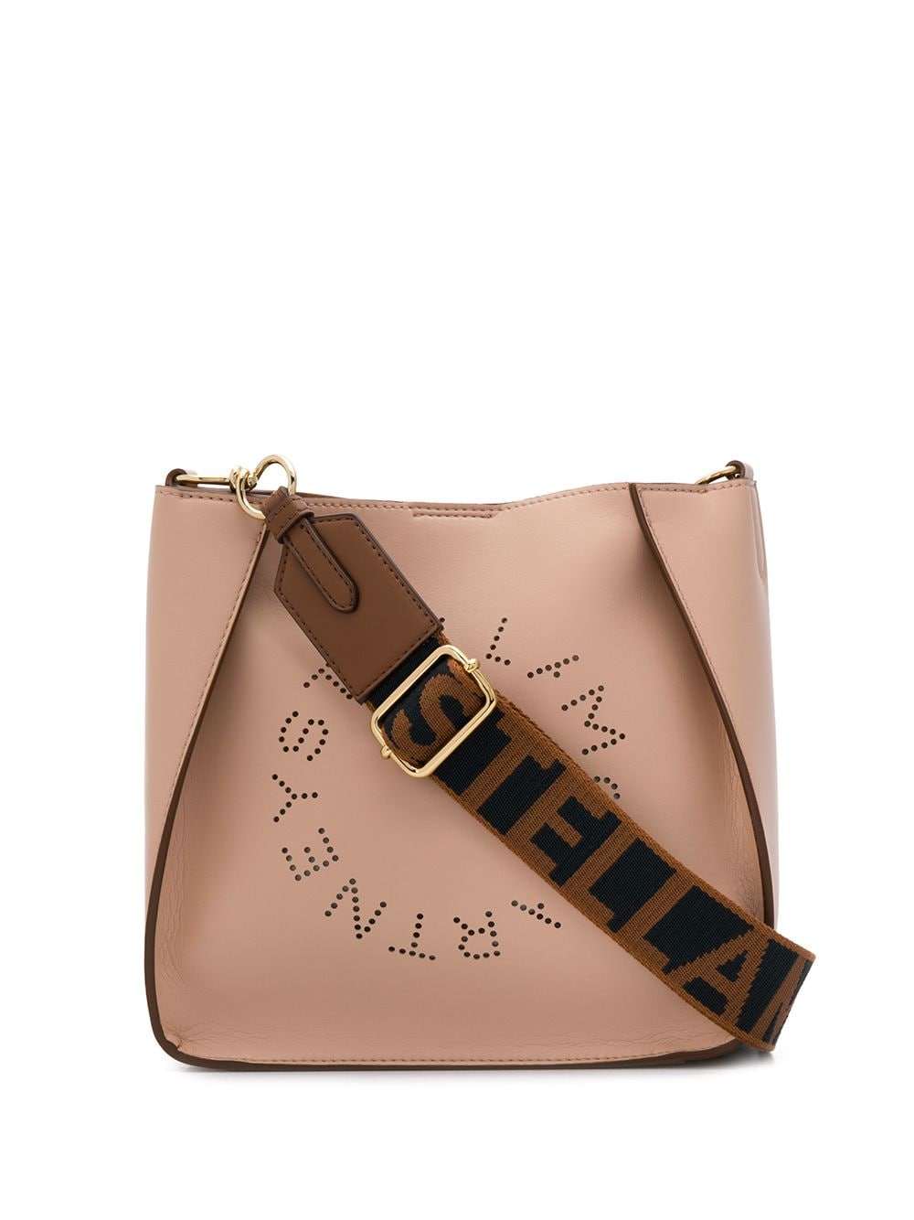 Stella McCartney perforated logo shoulder bag - Pink
