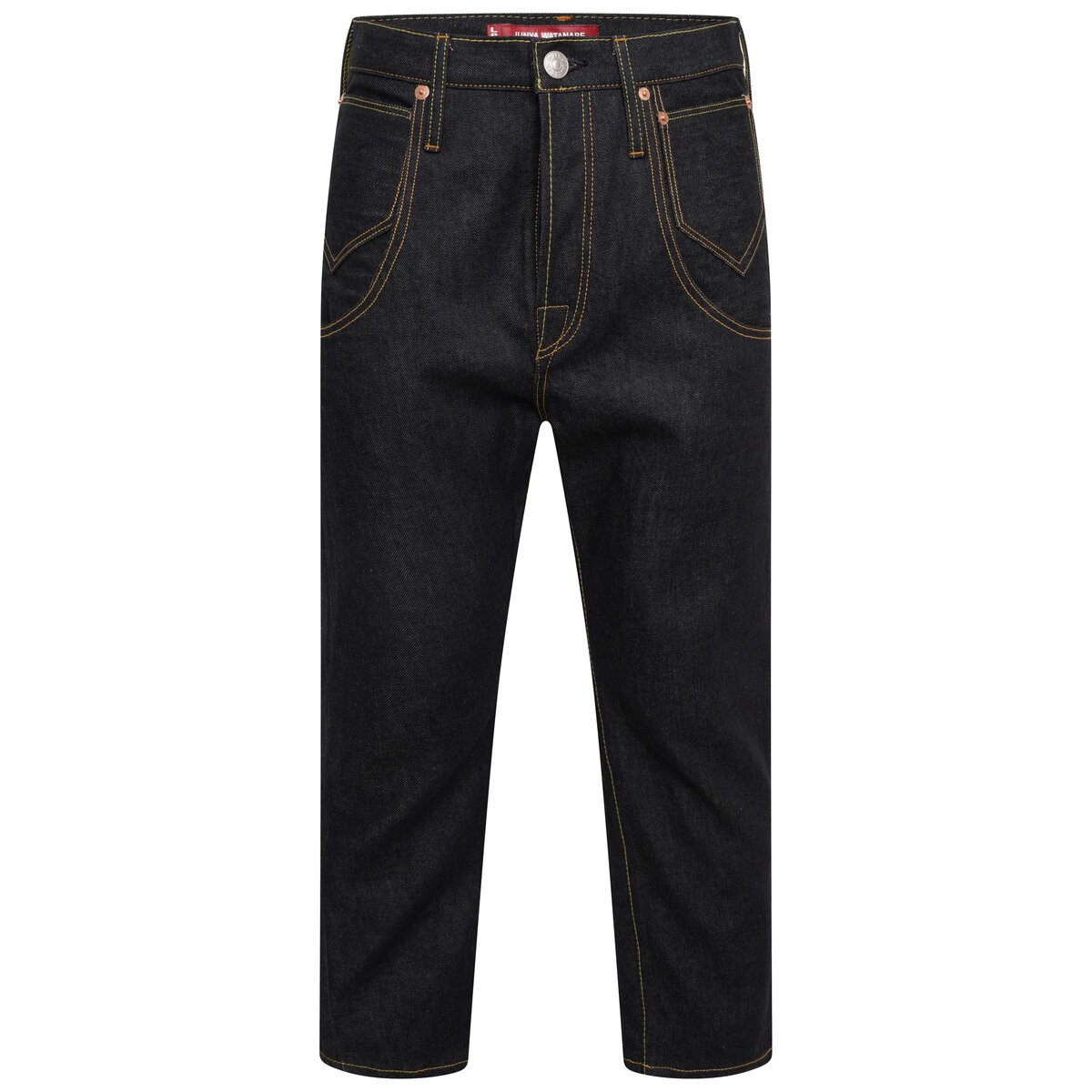 Straight Fit Cropped Jeans With Basquiat Pocket M Indigo