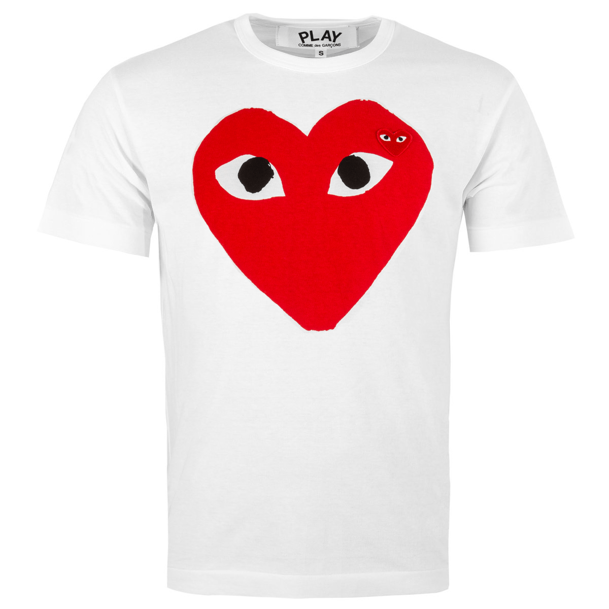T026 Red Heart Logo T-shirt M White