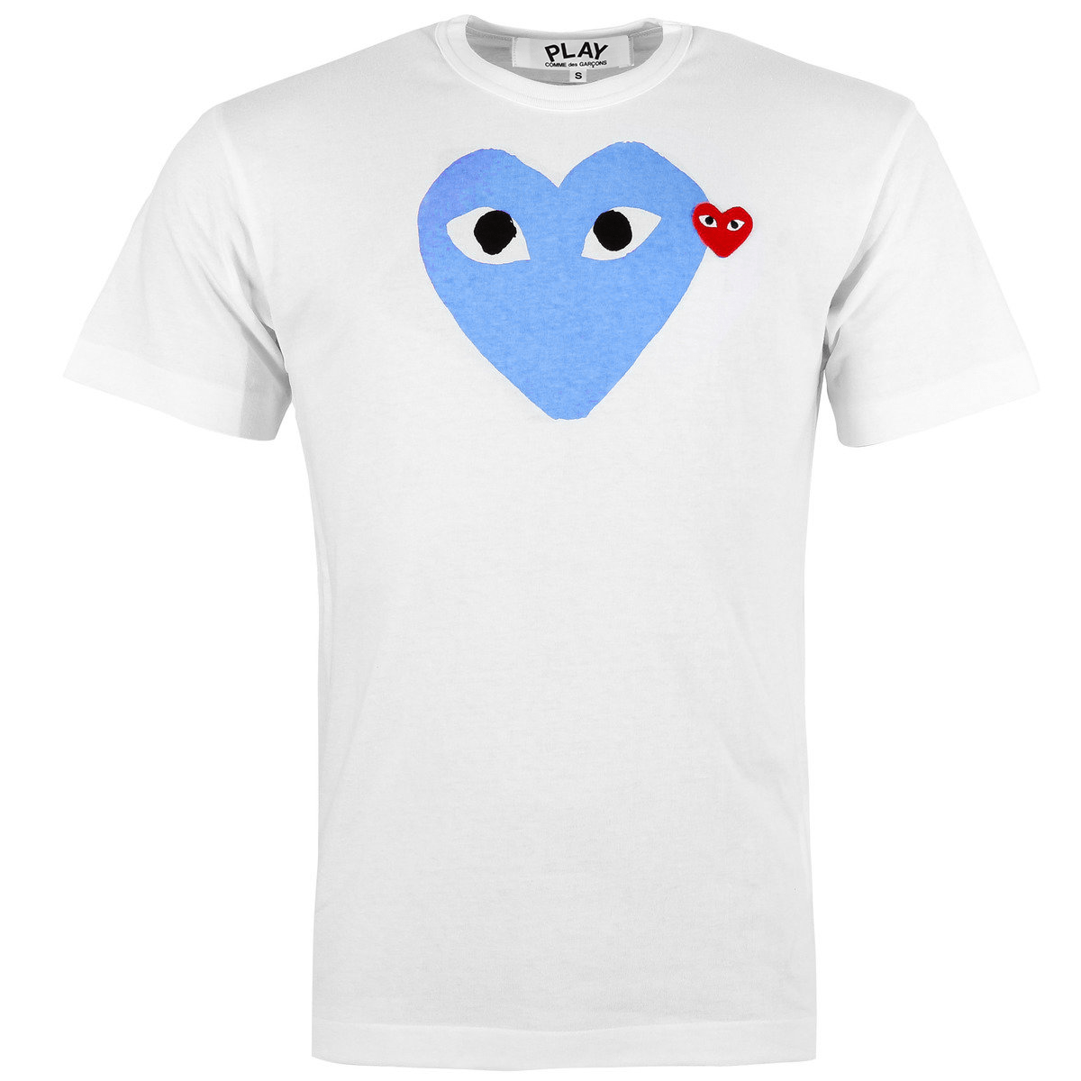 T106 Blue Heart T-shirt Xxl Light Blue