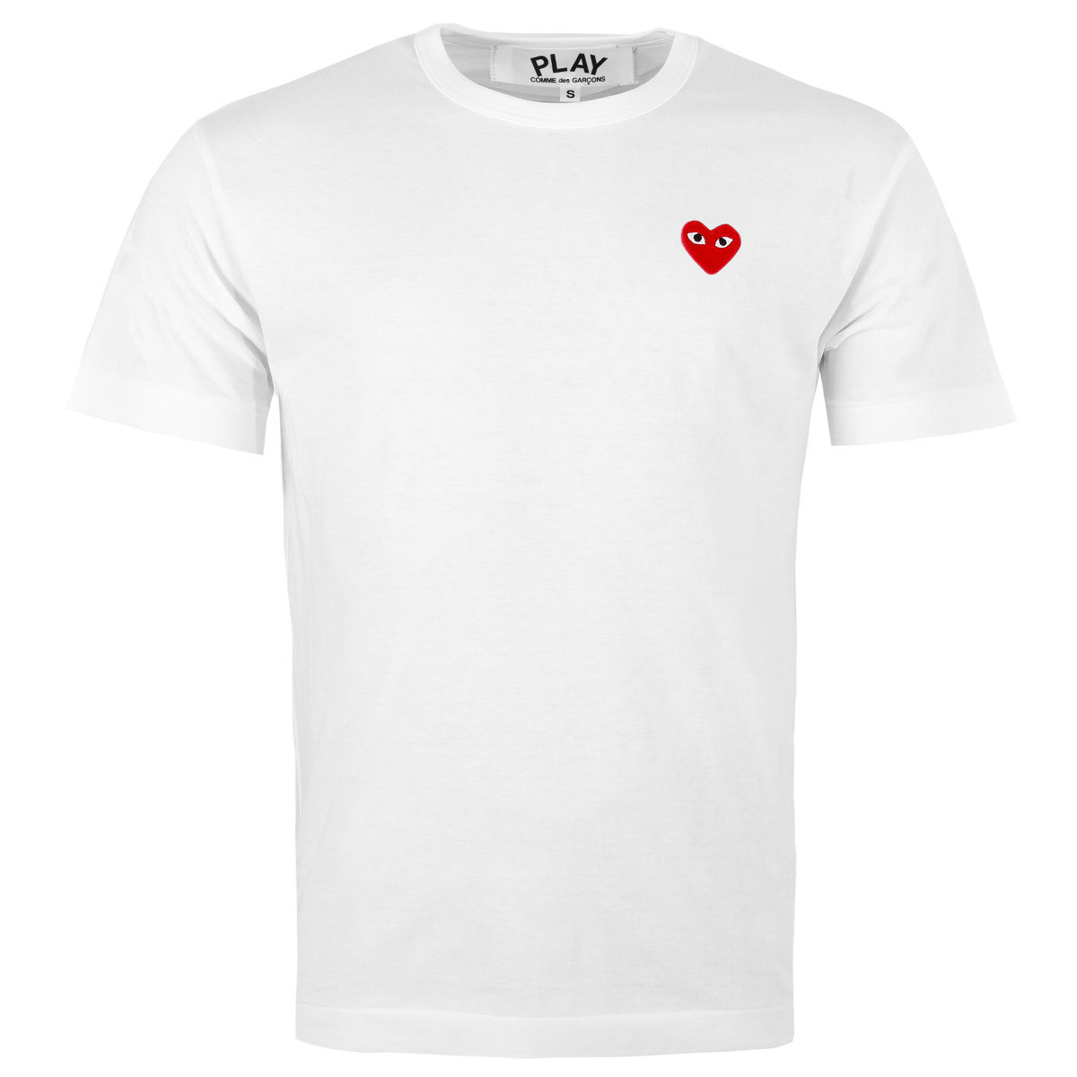 T108 Classic Red Heart T-shirt White L White