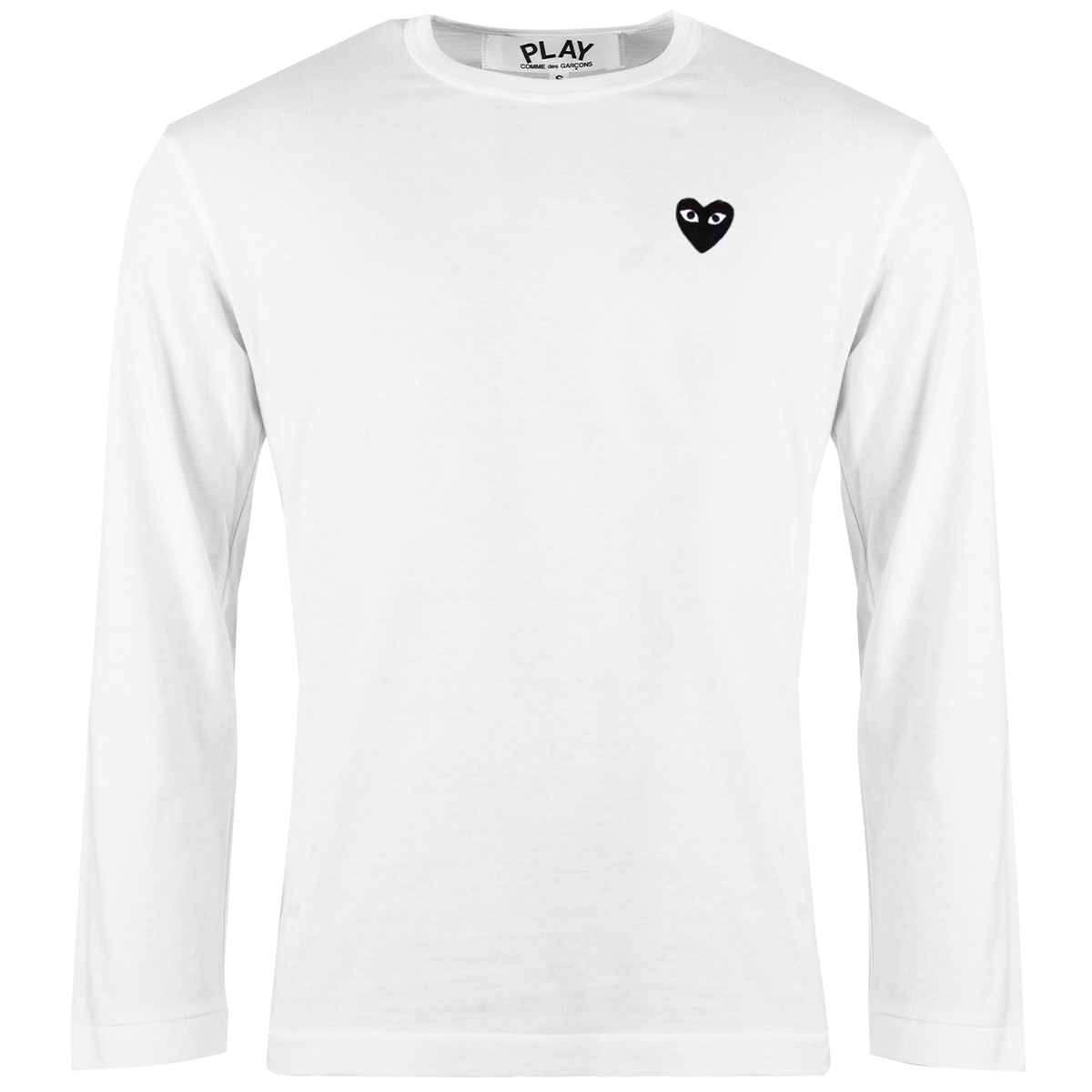 T120 Black Heart Long Sleeve T-shirt Xl White