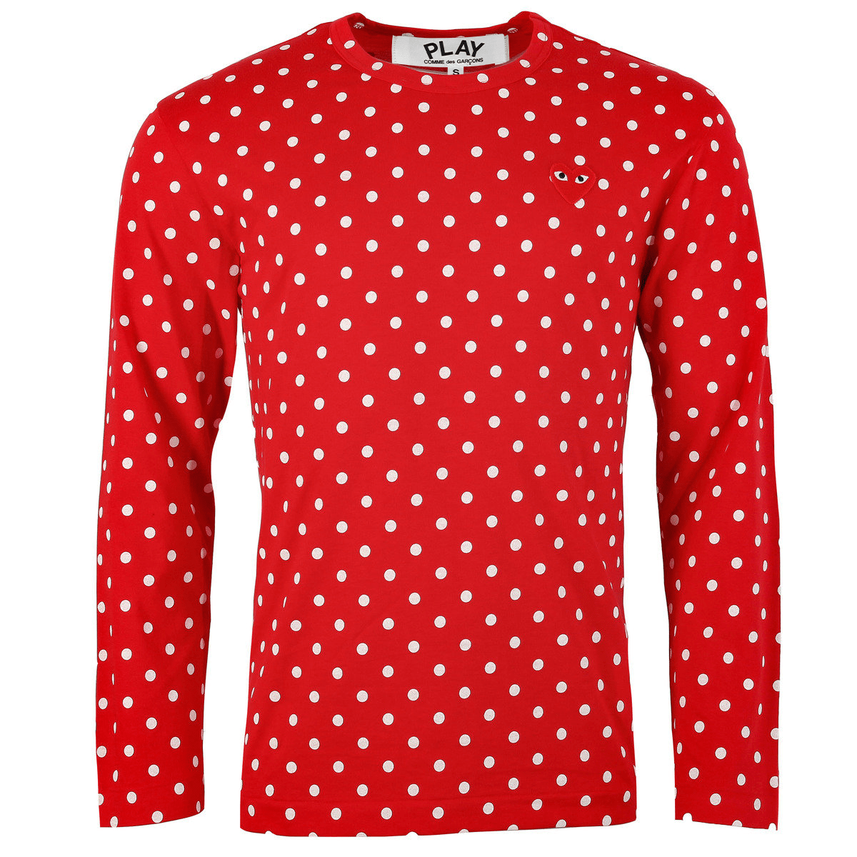 T166 Polka Dot T-shirt Red S Red