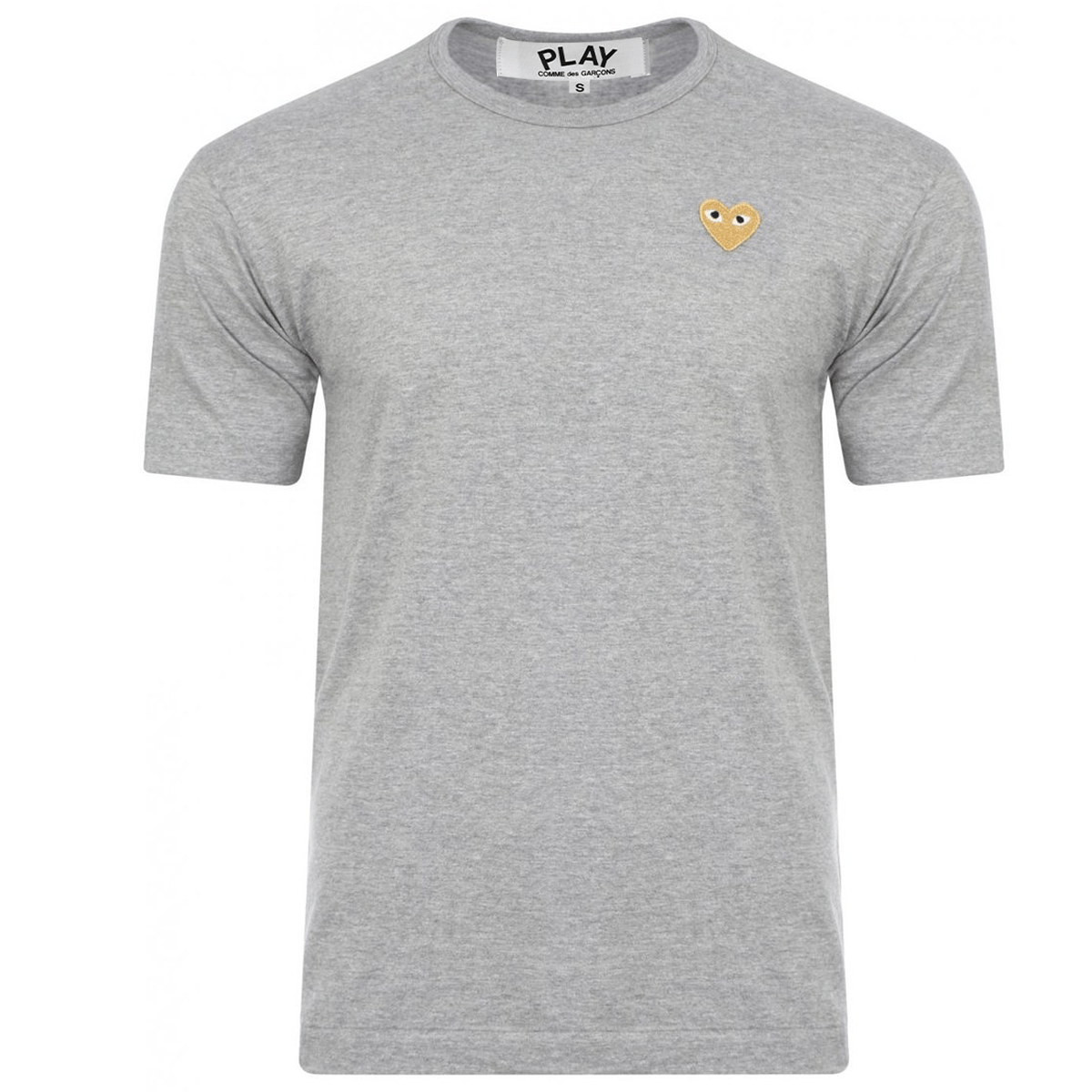 T216 Gold Heart T-shirt Grey S Grey
