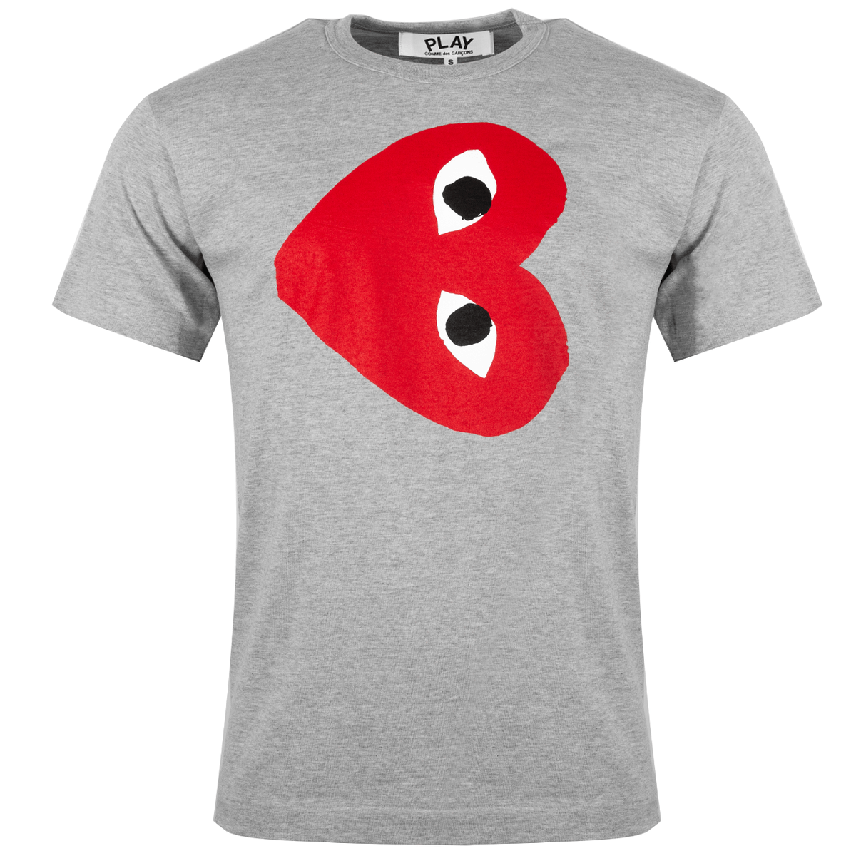 T264 Red Heart T-shirt Xl Grey