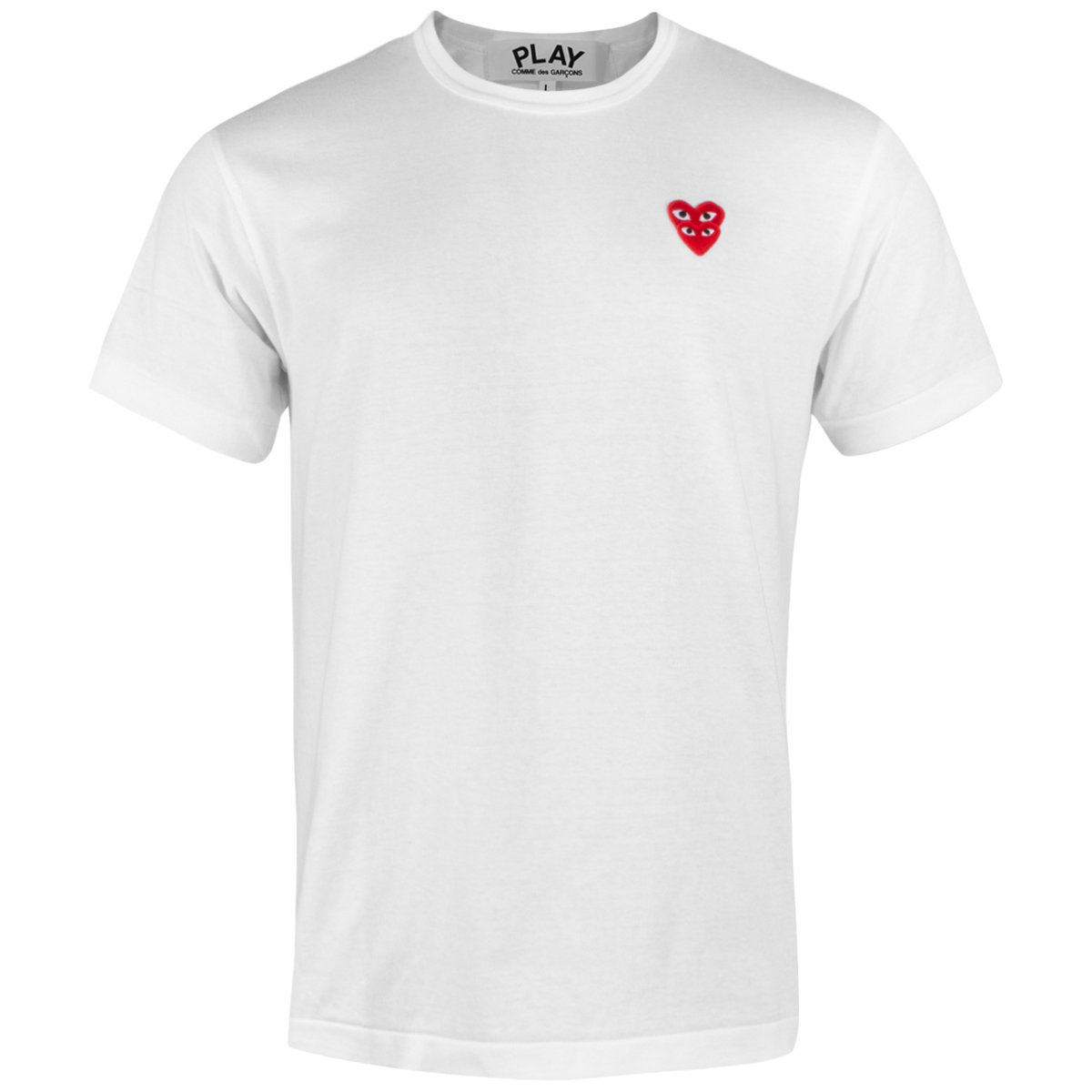 T288 Double Heart T-shirt White S White