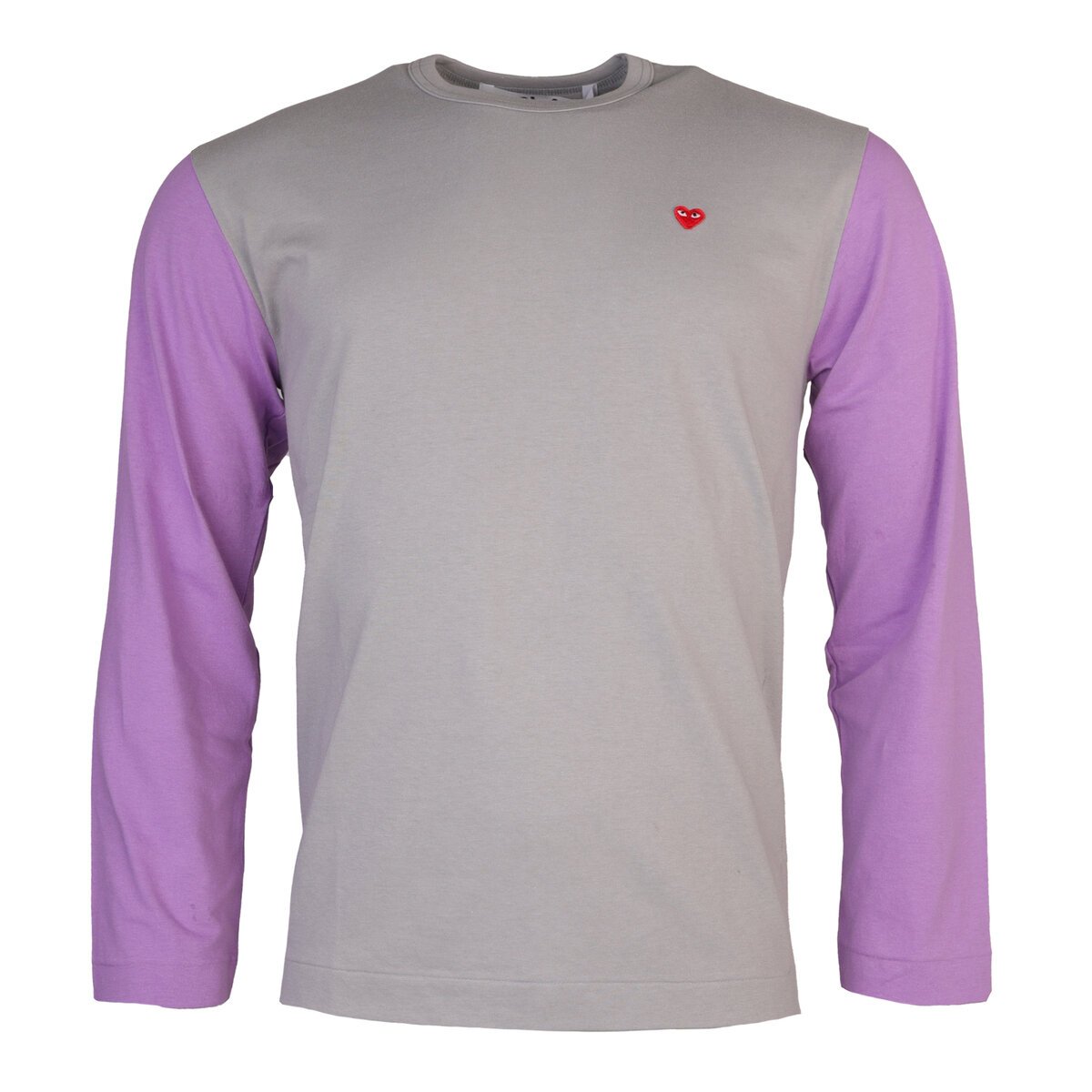 T316 Colour Block Long Sleeve T-shirt S Grey
