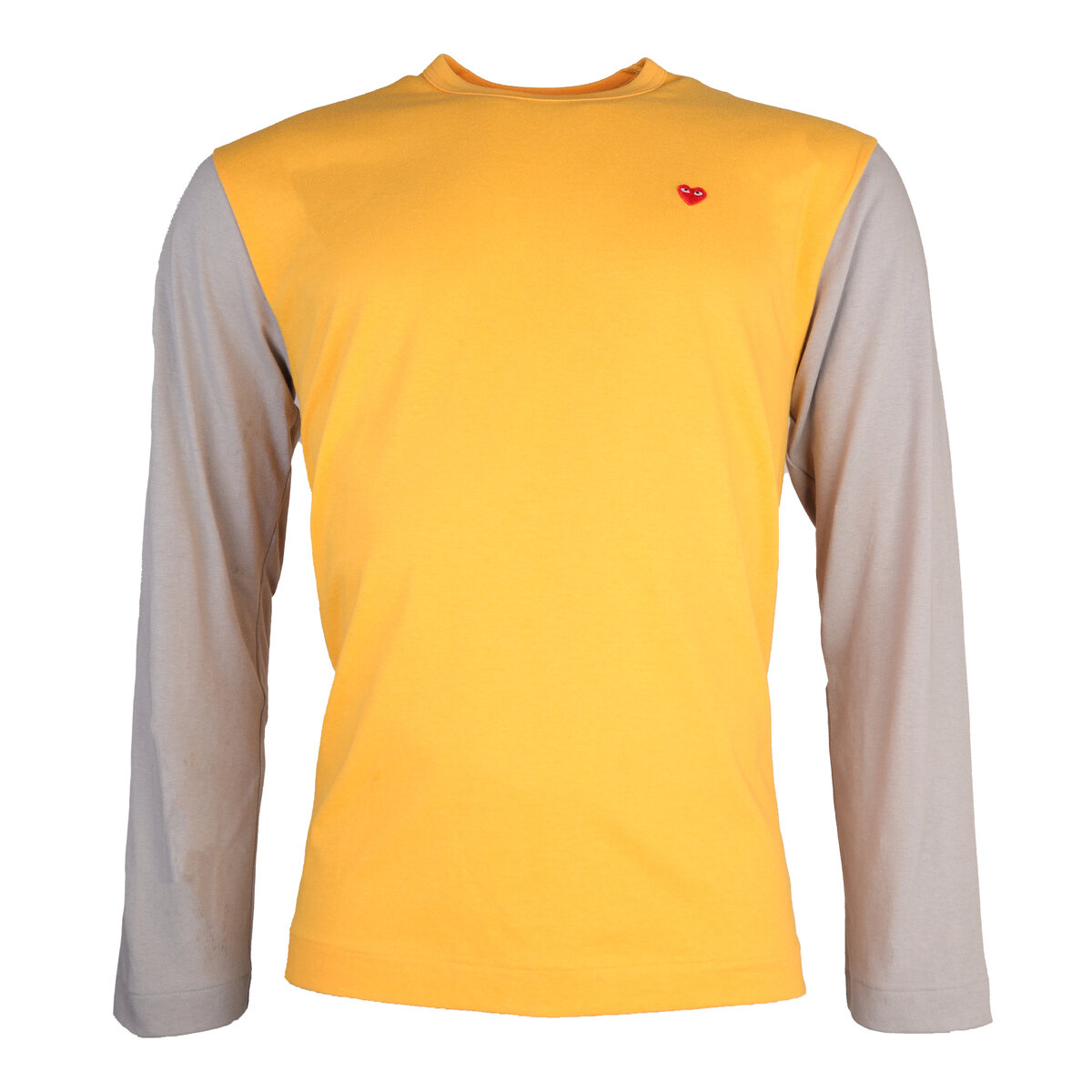 T316 Colour Block Long Sleeve T-shirt Xxl Yellow/gray