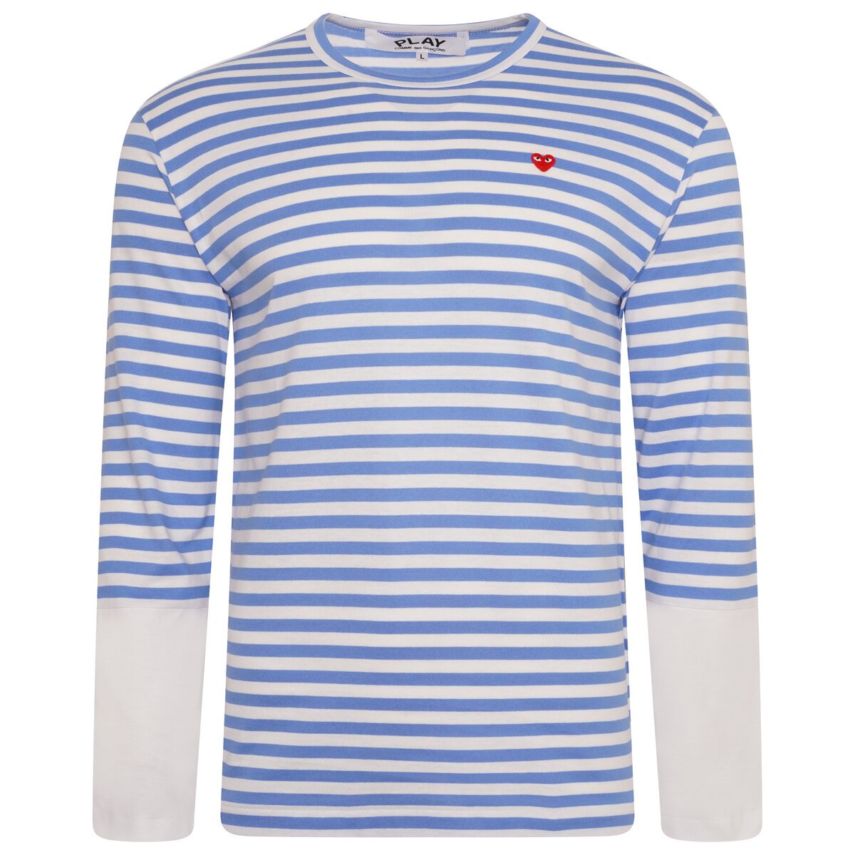T320 Striped Long Block Sleeve T-shirt M Blue/white