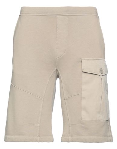 Ten C Man Shorts & Bermuda Shorts Khaki Size S Cotton, Polyester, Polyamide