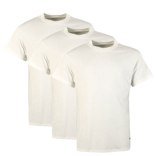 Three-pack Cotton T-shirts Xl White