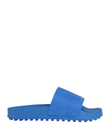 Tod's Man Sandals Bright blue Size 11 Rubber