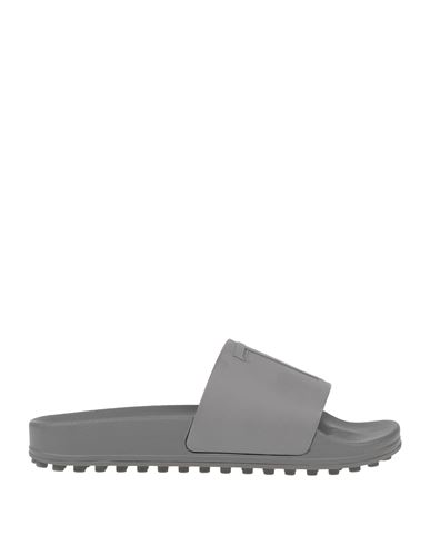 Tod's Man Sandals Grey Size 9 Rubber