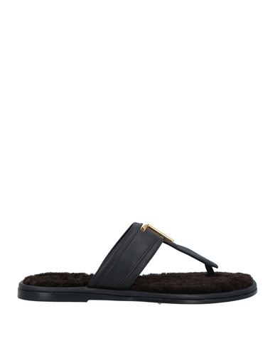 Tom Ford Man Thong sandal Black Size 8 Leather