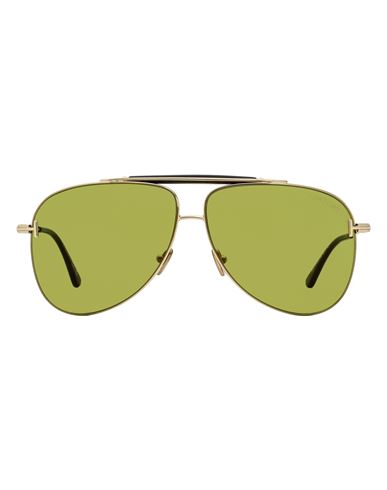 Tom Ford Tom Ford Brady Pilot Tf1018 Sunglasses Man Sunglasses Gold Size 60 Metal, Acetate