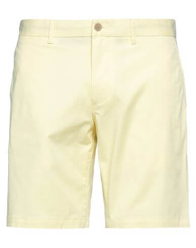 Tommy Hilfiger Man Shorts & Bermuda Shorts Light yellow Size 28 Organic cotton, Elastane