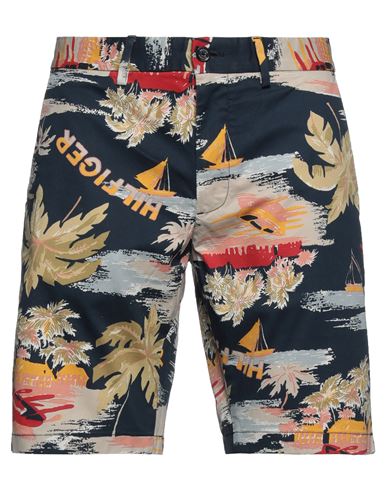 Tommy Hilfiger Man Shorts & Bermuda Shorts Navy blue Size 30 Cotton, Elastane