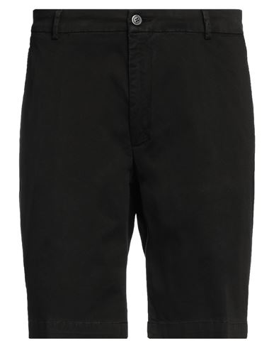 Trussardi Man Shorts & Bermuda Shorts Black Size 28 Cotton, Elastane