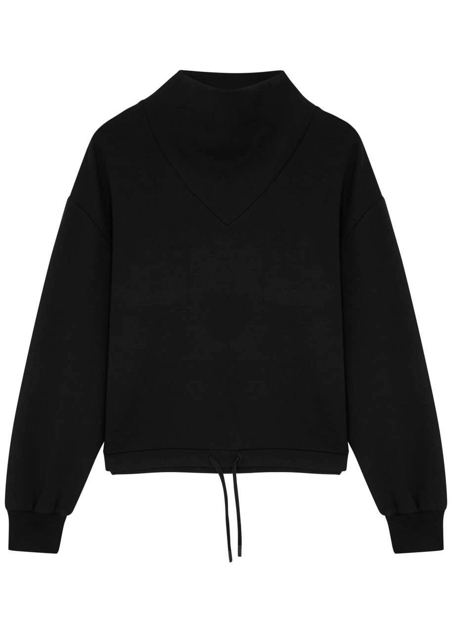 Varley Betsy Stretch-jersey Sweatshirt, Sweatshirts, Black, Medium - M