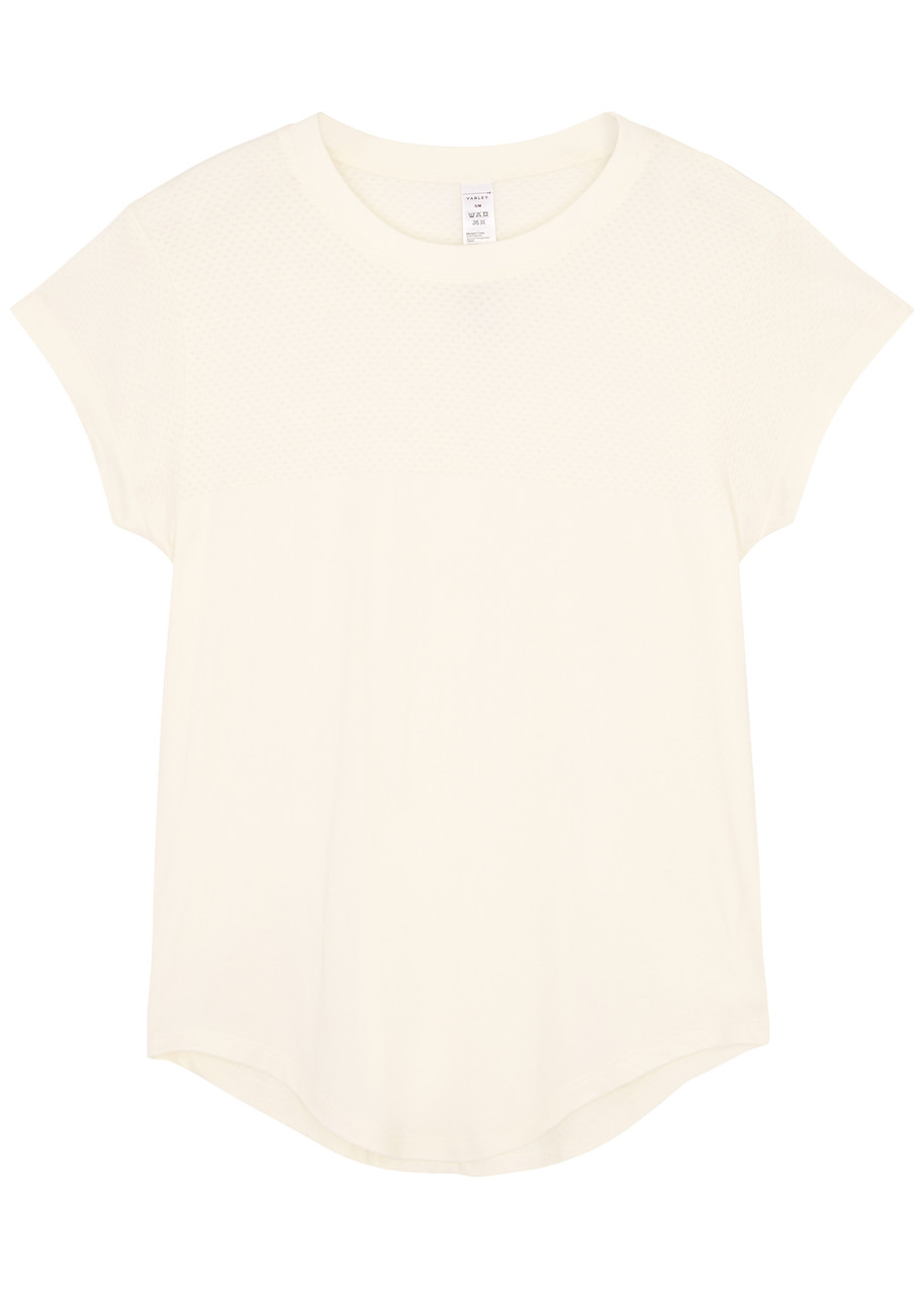 Varley Jade Jersey T-shirt, T Shirts, White, Extra Small, Print - XS