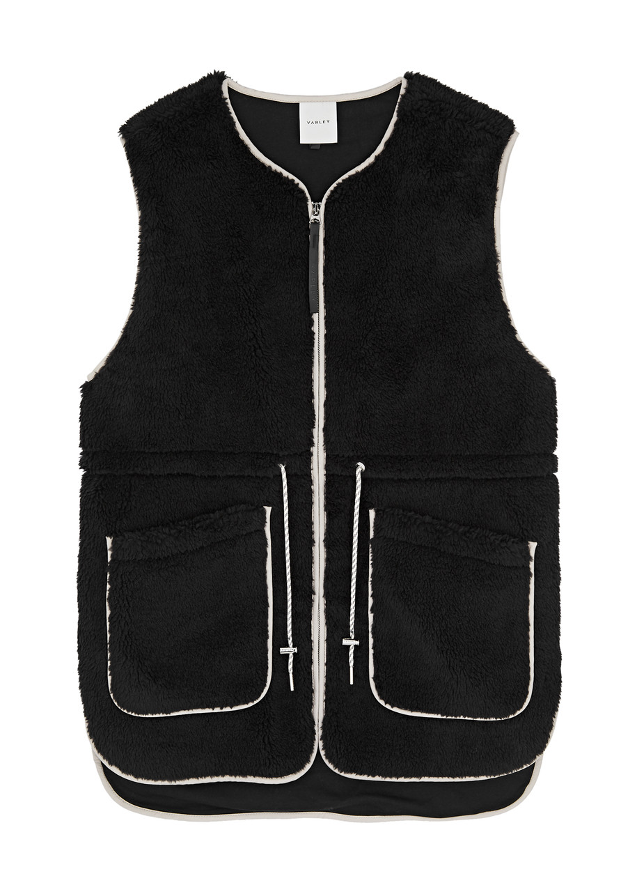 Varley Kestrel Fleece Gilet, Gilets, Black, Large, Cotton - L (UK14 / L)