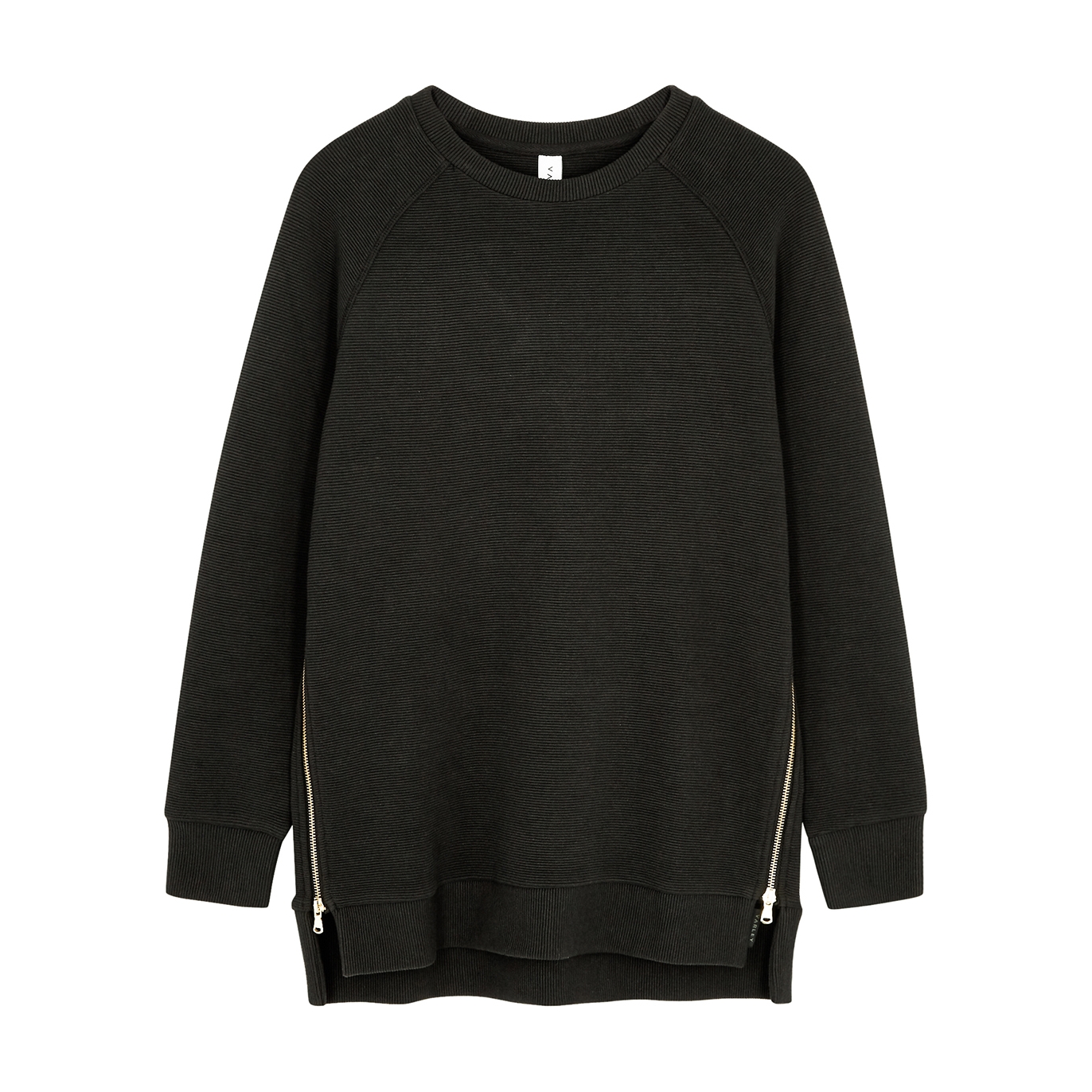Varley Manning Ribbed Jersey Sweatshirt - Black - XS