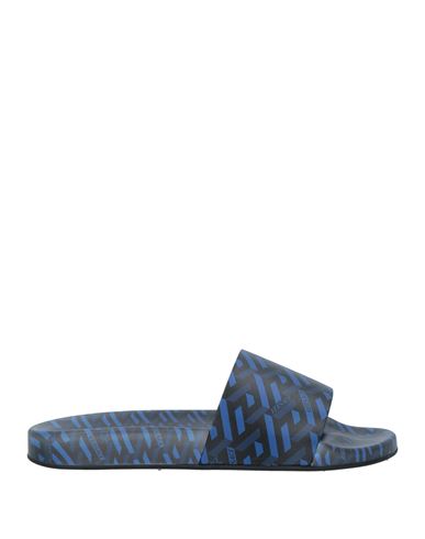 Versace Man Sandals Blue Size 9 Rubber