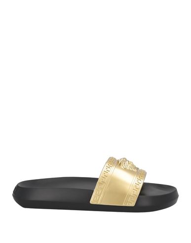 Versace Man Sandals Gold Size 12 Rubber