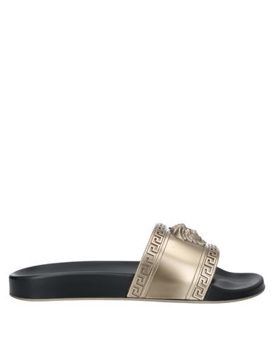 Versace Man Sandals Platinum Size 11 Rubber