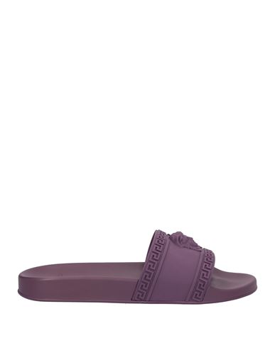Versace Man Sandals Purple Size 11 Rubber