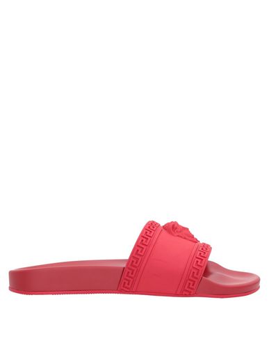 Versace Man Sandals Red Size 11 Rubber