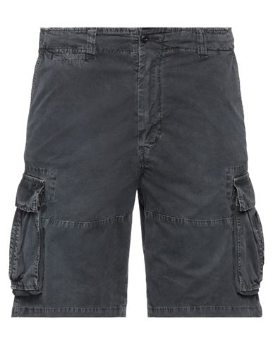 Vintage 55 Man Shorts & Bermuda Shorts Steel grey Size 36 Cotton