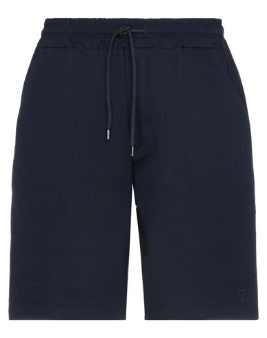 Woc Writing On Cover Man Shorts & Bermuda Shorts Midnight blue Size L Cotton, Elastane