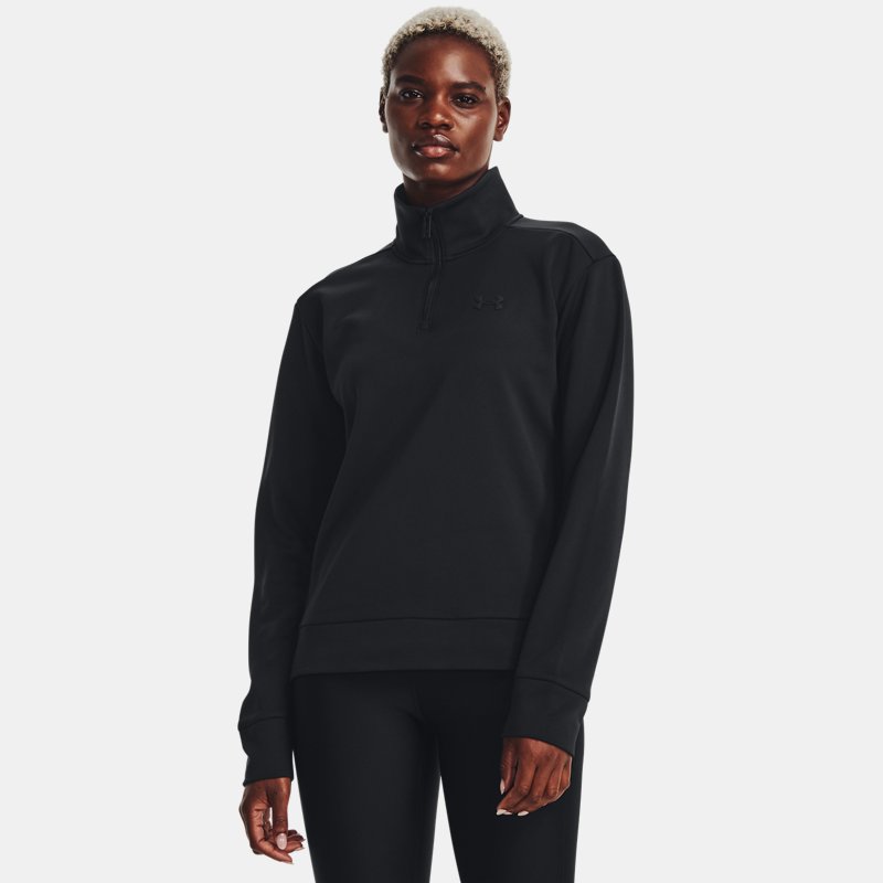 Women's Armour Fleece® ¼ Zip Black / Black XS