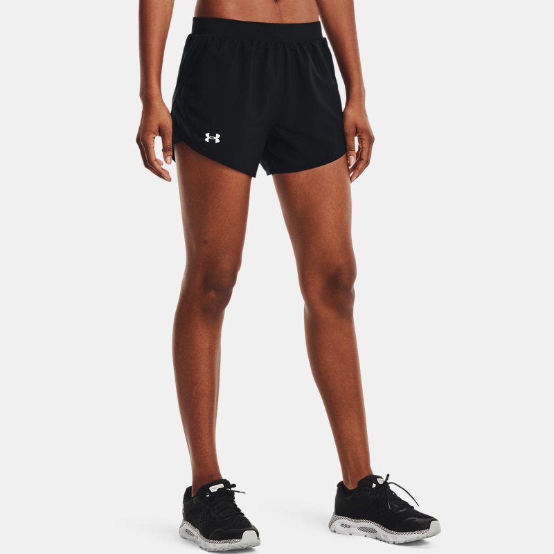 Women's Under Armour Fly-By 2.0 Shorts Black / Black / Reflective L