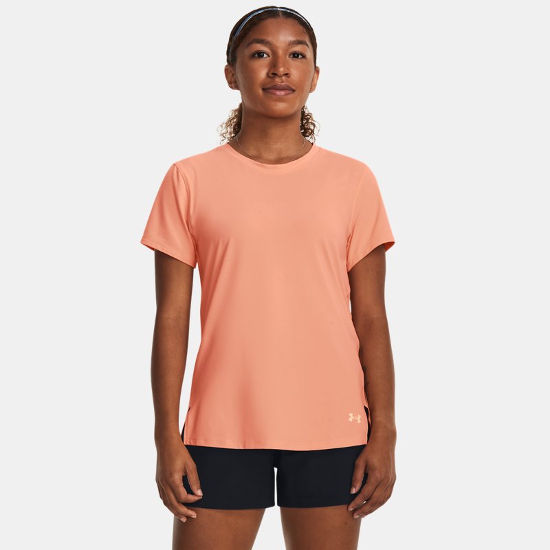 Women's Under Armour Iso-Chill Laser T-Shirt Bubble Peach / Bubble Peach / Reflective M