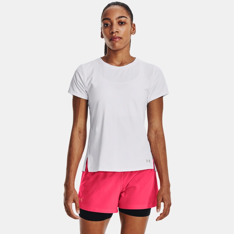 Women's Under Armour Iso-Chill Laser T-Shirt White / White / Reflective L