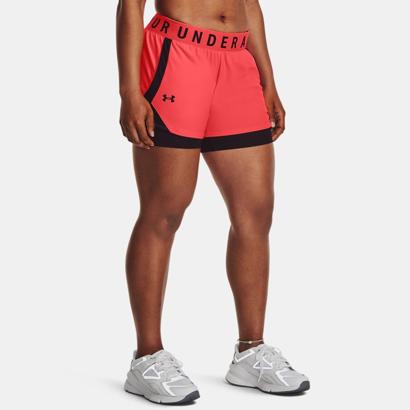 Women's Under Armour Play Up 2-in-1 Shorts Beta / Black / Black M